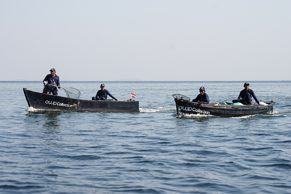 OWP Collection boats on the water